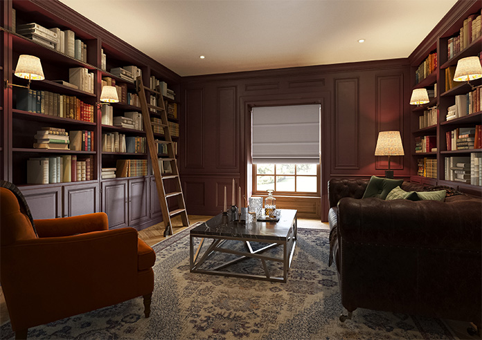 Twilight Lustre, Zinc - Roman Blind - Image 6
